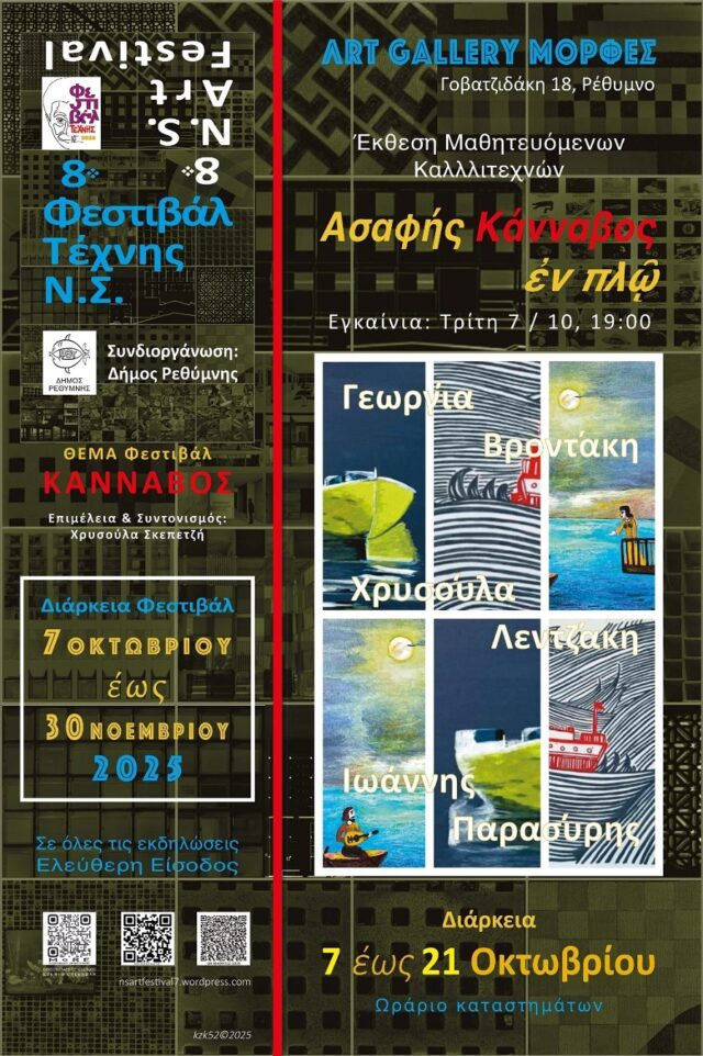 Έκθεση εκπαιδευόμενων καλλιτεχνών στο πλαίσιο του 8ου Φεστιβάλ Τέχνης Ν.Σ.