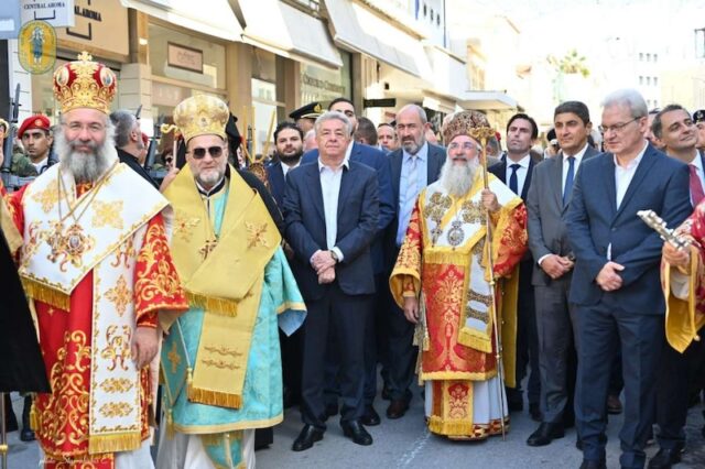 Ο Μητροπολίτης Ρεθύμνης και Αυλοποτάμου κ. Πρόδρομος στην εορτή του Αγίου Μηνά στο Ηράκλειο