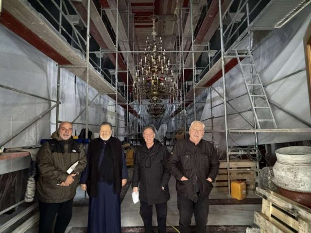 Συνεχίζονται οι εργασίες αποκατάστασης του Ιερού Μητροπολιτικού Ναού Εισοδίων της Θεοτόκου στο Ρέθυμνο