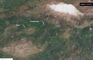 Δορυφορική φωτογραφία από τη χιονοκάλυψη στην Κρήτη